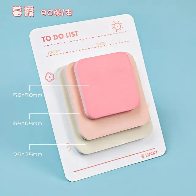 3 Size Adhesive Notepad Decal