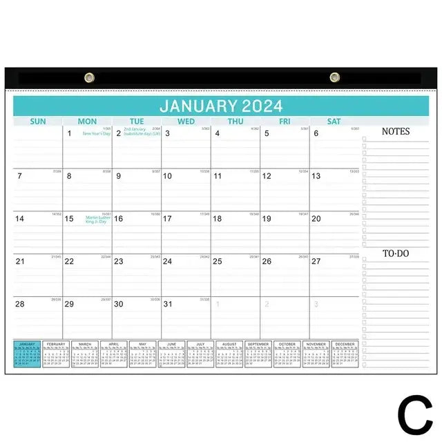 2024 Wall Calendar Hanging Planner