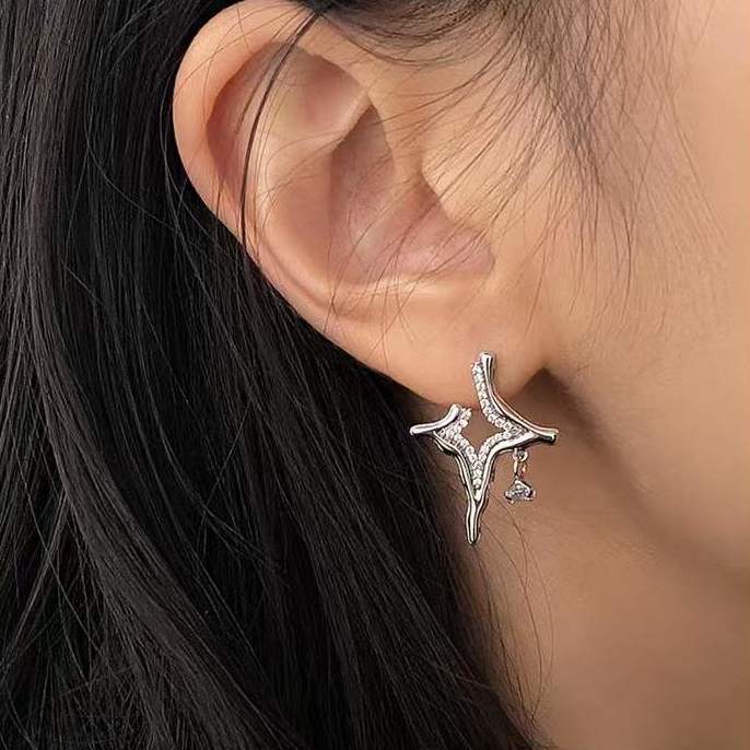 Asterism Rhinestone Earrings - paradrie