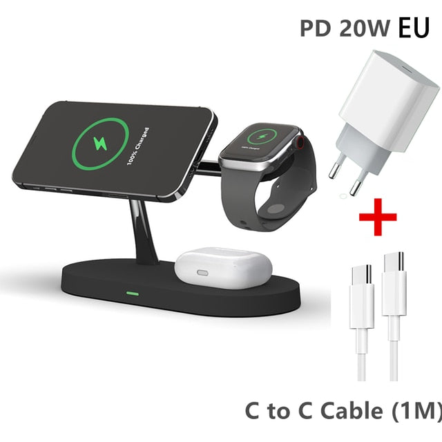 3-in-1 Wireless Magsafe Charger Stand - paradrie