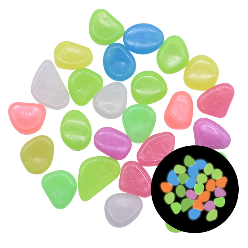 Glow in the Dark Garden Pebbles - paradrie