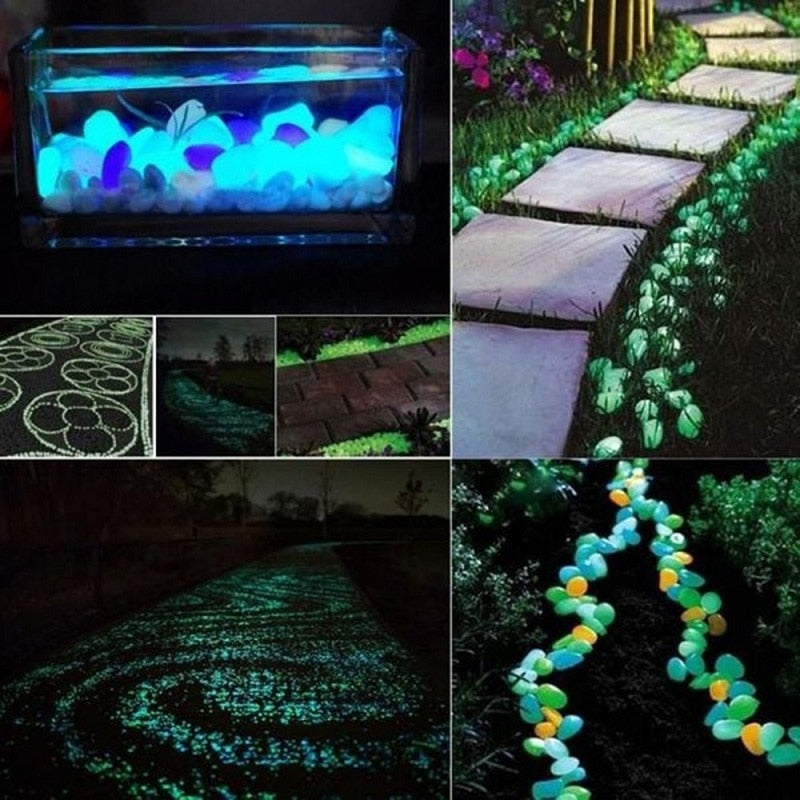 Glow in the Dark Garden Pebbles - paradrie