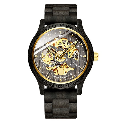 Classic Wooden Men's Mechanical Watch - paradrie