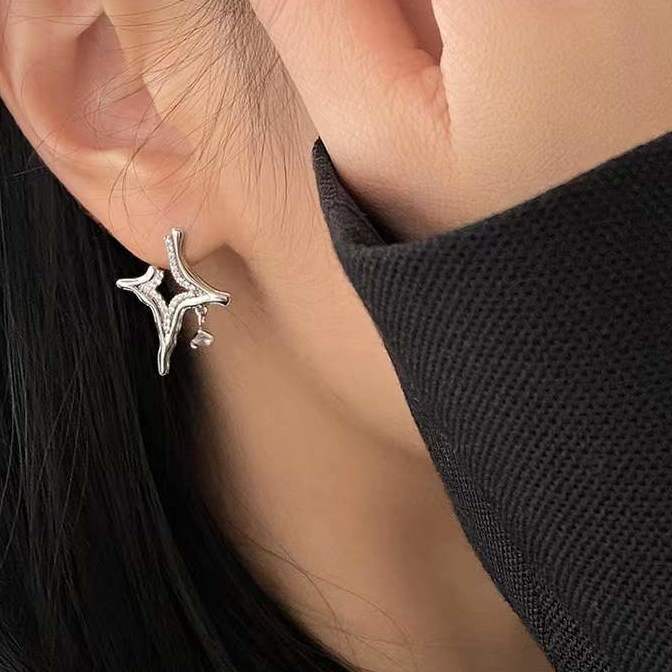 Asterism Rhinestone Earrings - paradrie