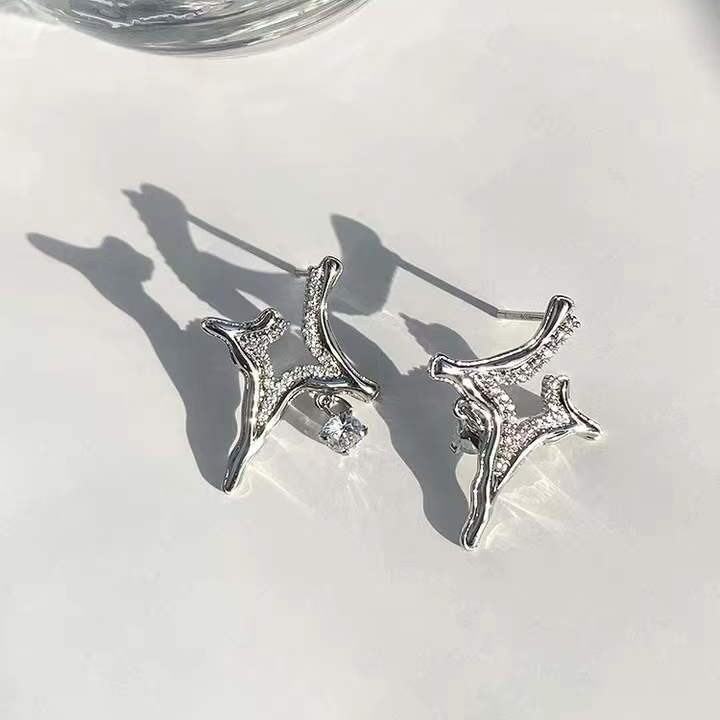 Asterism Rhinestone Earrings - paradrie