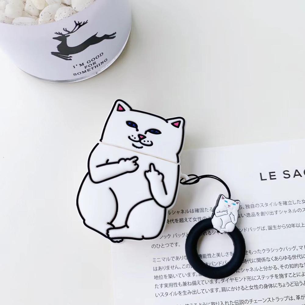 Cartoon Cat AirPods Case - paradrie