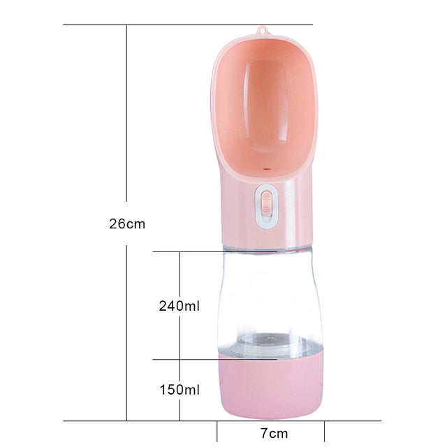 Pet Dog Water Bottle Feeder - paradrie