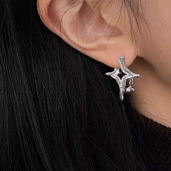 Asterism Rhinestone Earrings - paradrie