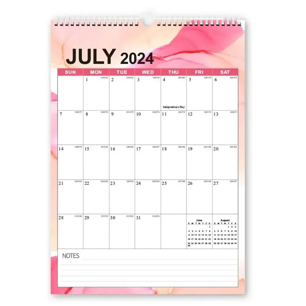 Daily Planner 2024 Wall Calendar