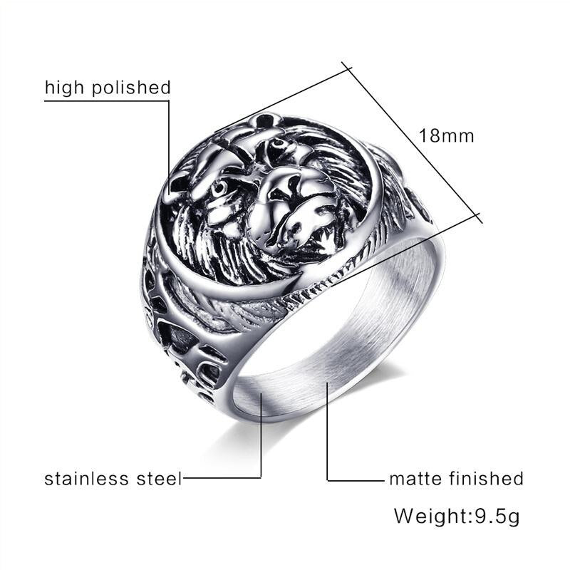 Lion Head Rings - paradrie