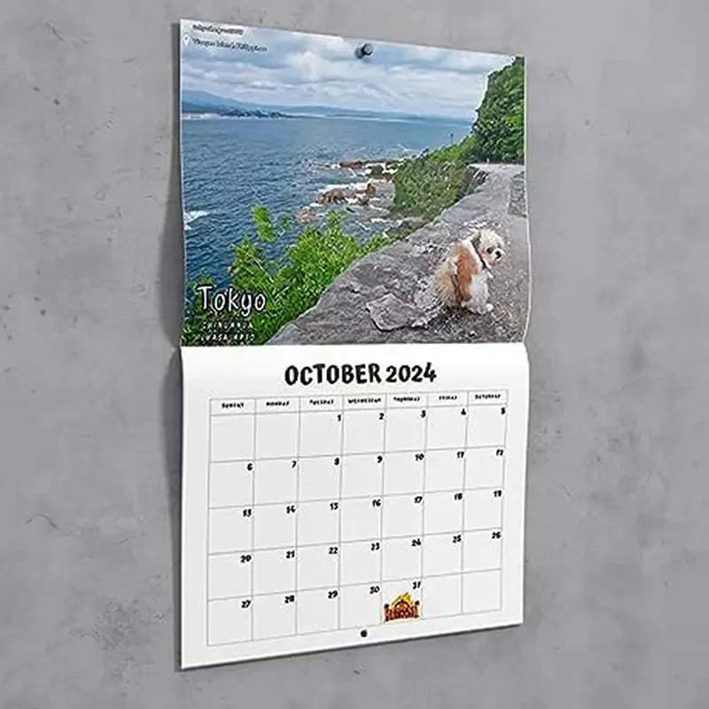 2024 Wall Calendar-Dog Pooping Calendar