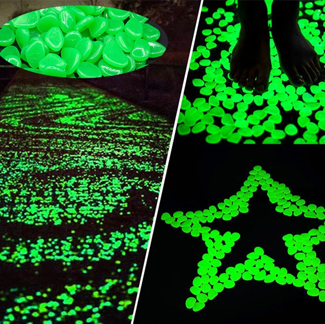 Glow in the Dark Garden Pebbles - paradrie