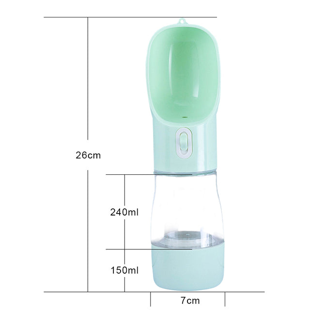 Pet Dog Water Bottle Feeder - paradrie