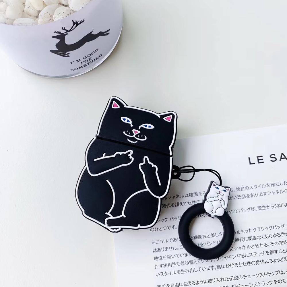 Cartoon Cat AirPods Case - paradrie