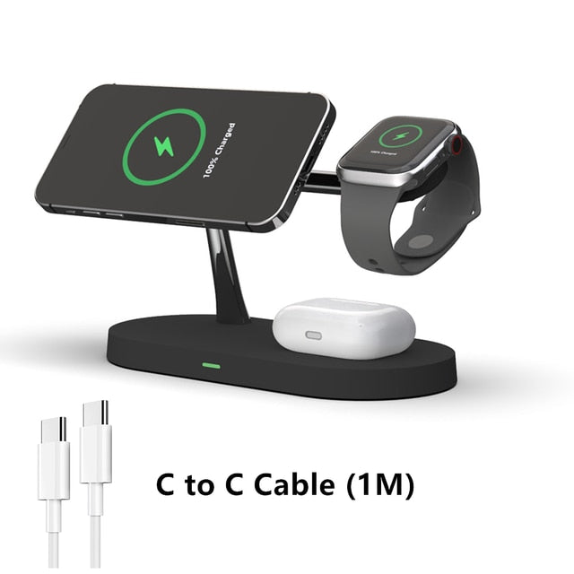 3-in-1 Wireless Magsafe Charger Stand - paradrie