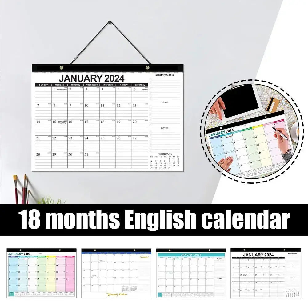 2024 Wall Calendar Hanging Planner