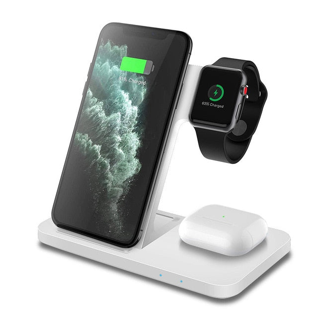 3in1 Wireless Fast Charger Dock Station - paradrie