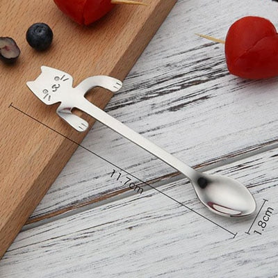 STAINLESS STEEL CAT TEASPOONS - paradrie