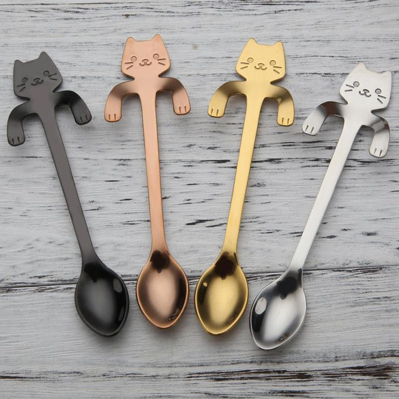 STAINLESS STEEL CAT TEASPOONS - paradrie