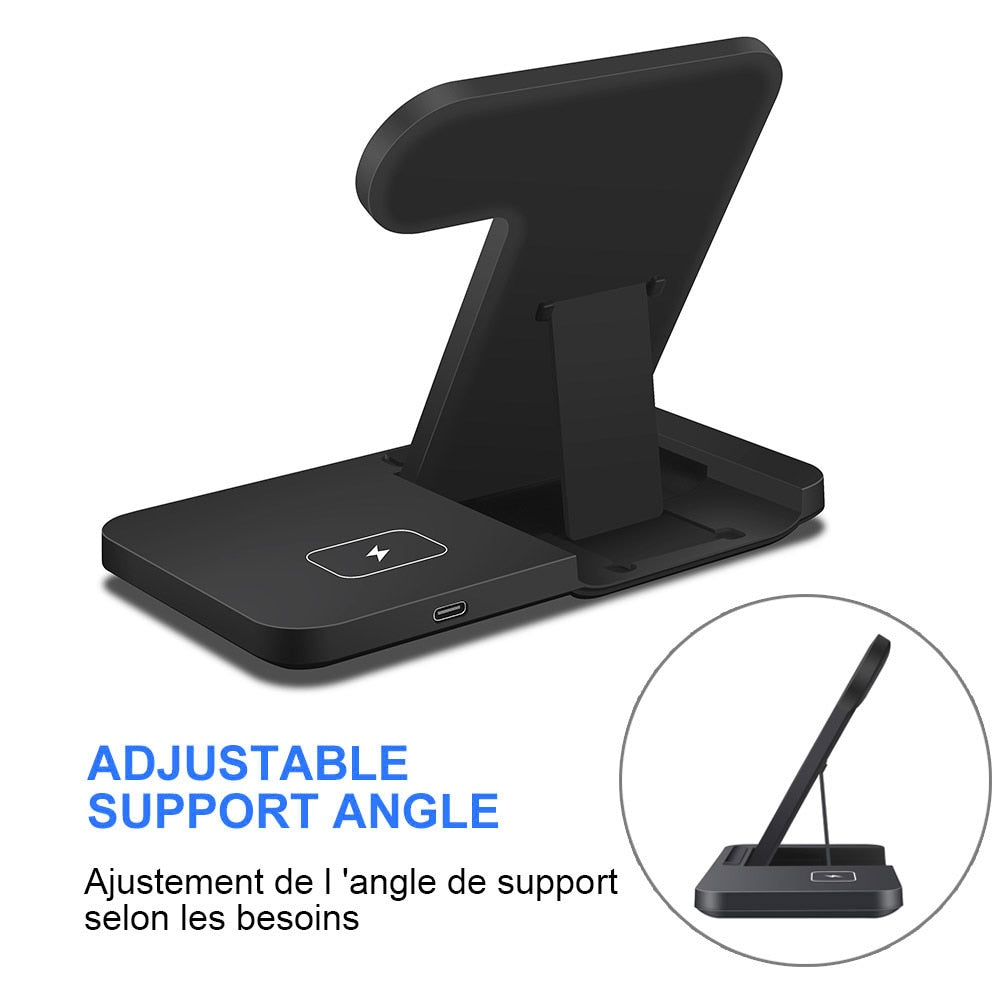 3in1 Wireless Fast Charger Dock Station - paradrie