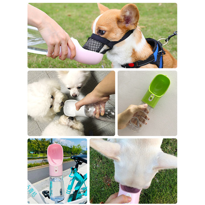 Pet Dog Water Bottle Feeder - paradrie