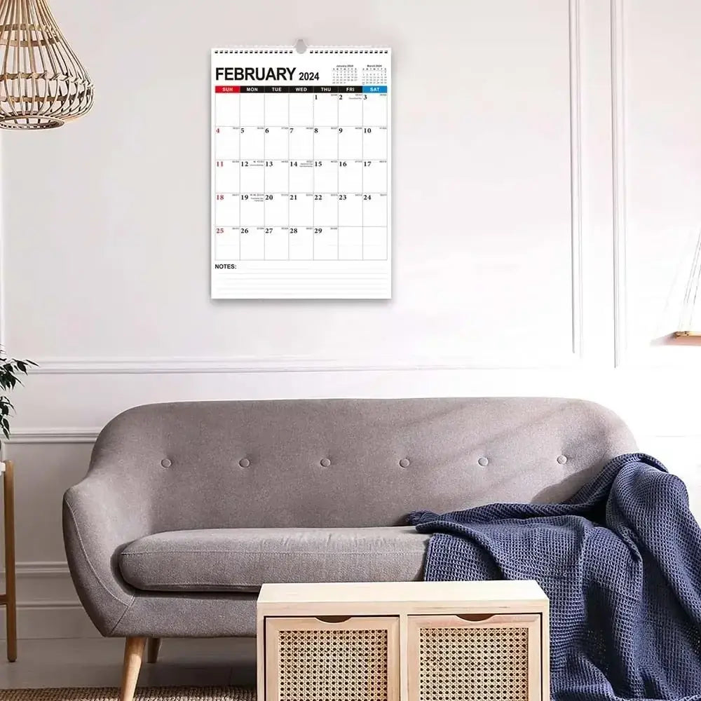 Daily Planner 2024 Wall Calendar