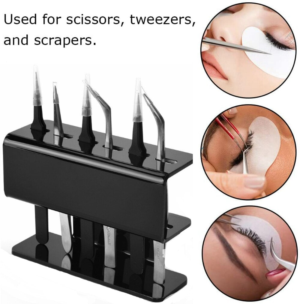 Acrylic Eyelash Tweezers Holder - paradrie