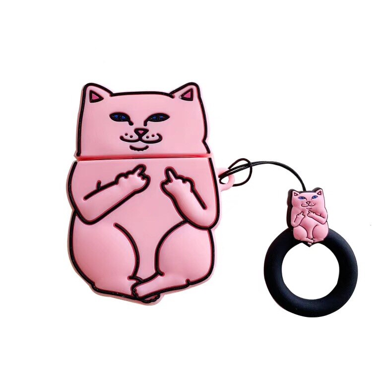 Cartoon Cat AirPods Case - paradrie