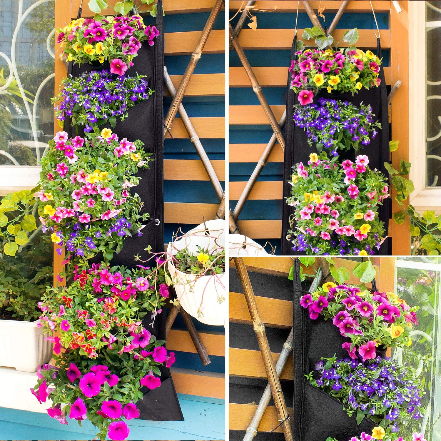 Vertical Hanging Garden Flower Pots - paradrie