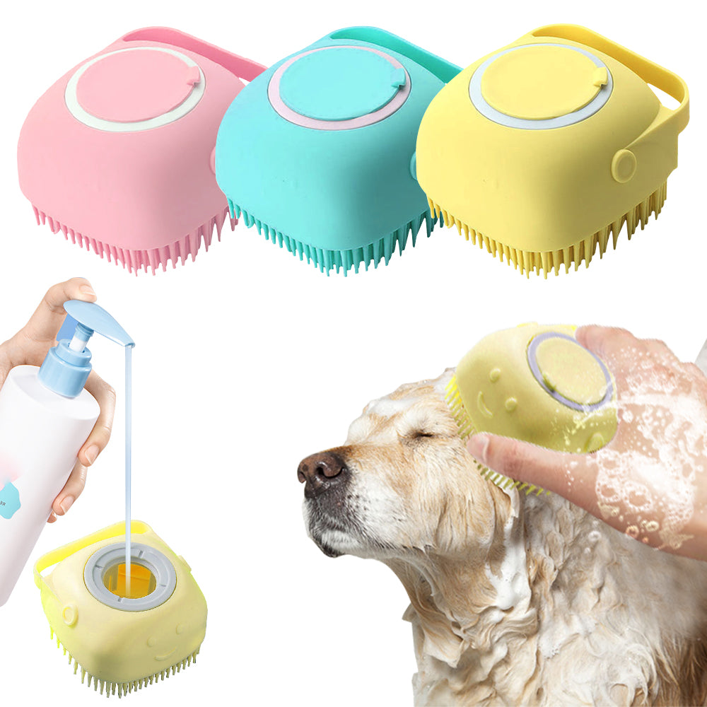 Soft Silicone Dog Brush - paradrie