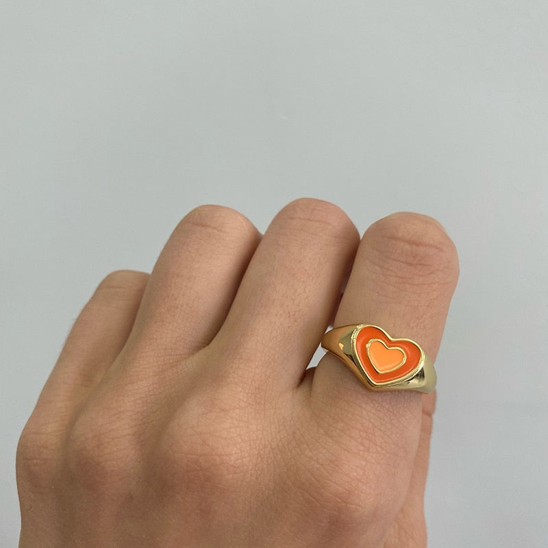 Creative Love Heart Ring - paradrie