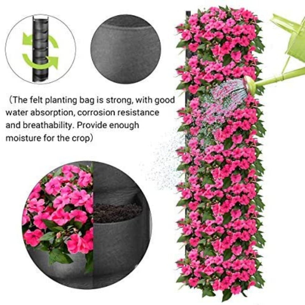 Vertical Hanging Garden Flower Pots - paradrie