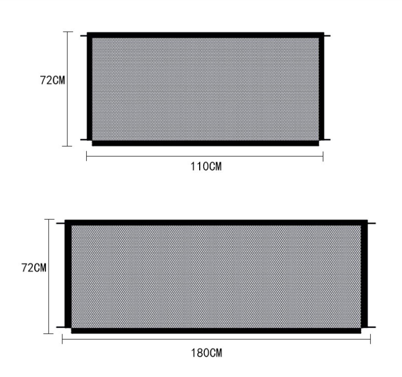 Black Foldable Protection Pet Safety Gate - paradrie