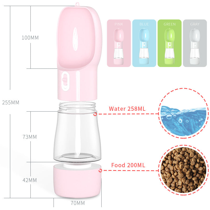 Pet Dog Water Bottle Feeder - paradrie