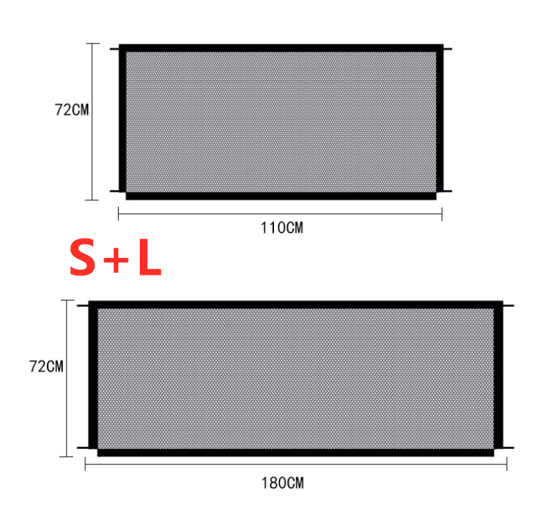 Black Foldable Protection Pet Safety Gate - paradrie