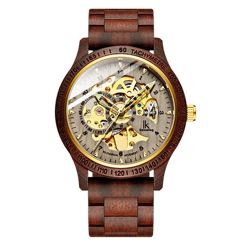 Classic Wooden Men's Mechanical Watch - paradrie